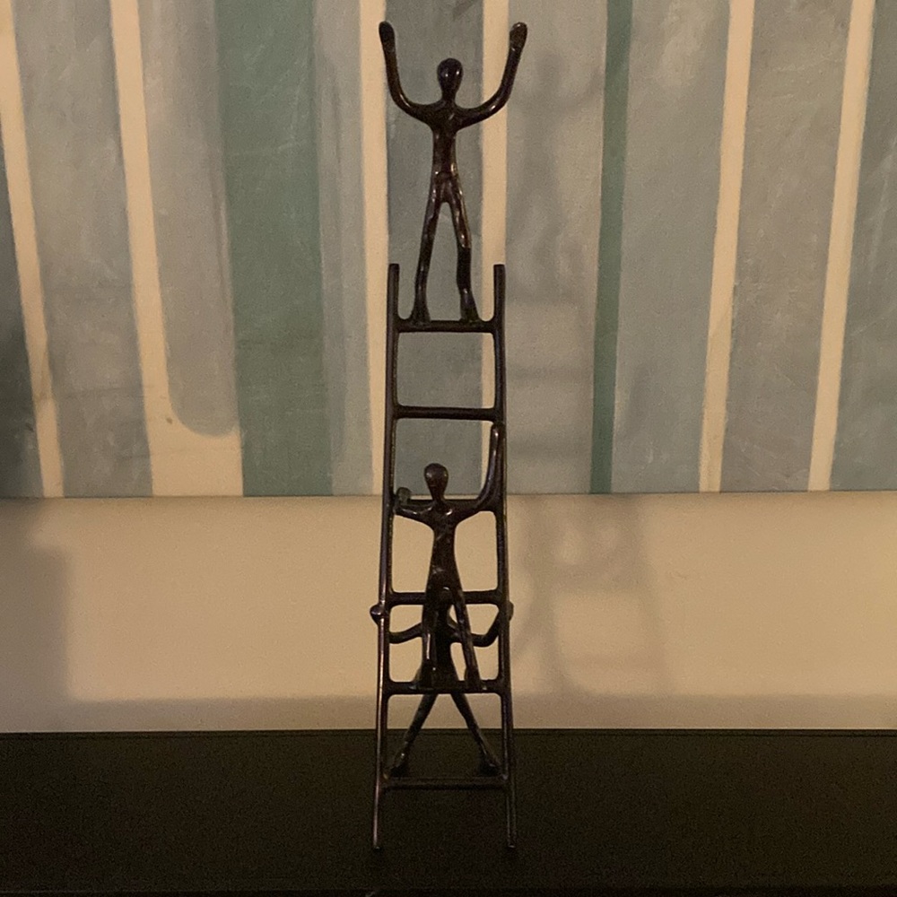 Decorative Ladder Sculpture - Home Art Figurine